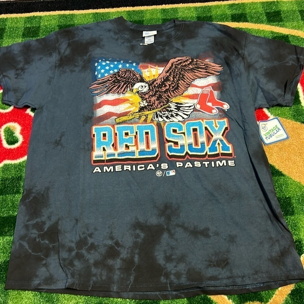Boston Red Sox 47 Brand Vintage Tubular Shirt Eagle America Size 2XL